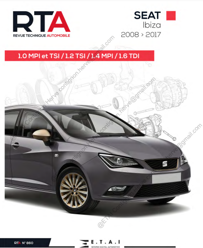 Manuel de réparation Seat Ibiza 2008 2017 { {{ Docautomoto }}