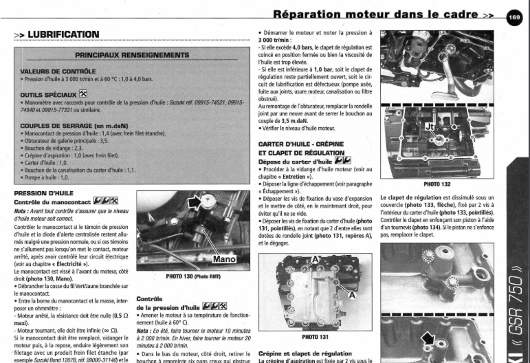 Manuel de réparation Suzuki GSR 750 2011 2012 Docautomoto