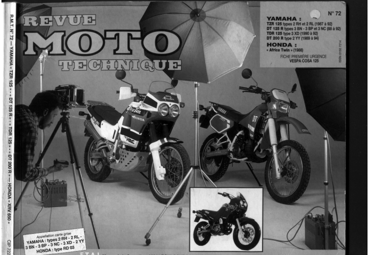 Manuel de réparation yamaha 125 TZR TDR DTR 1987 94 Docautomoto