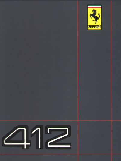 manuels d'atelier Ferrari 400 et 412 français { {{ Docautomoto }}