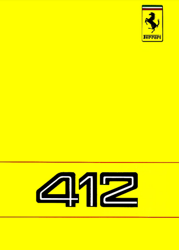 manuels d'atelier Ferrari 400 et 412 français { {{ Docautomoto }}