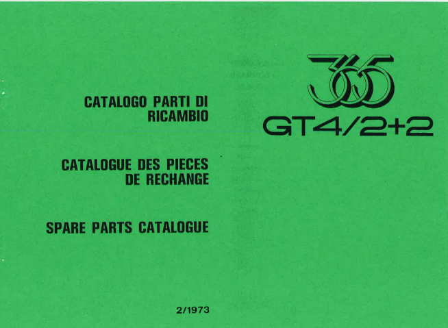 manuels d'atelier Ferrari 400 et 412 français { {{ Docautomoto }}