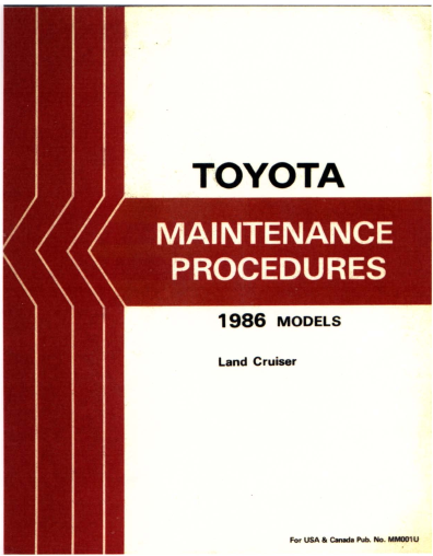 Manuels d'atelier Toyota land Cruiser BJ 40 et HJ60 { {{ Docautomoto }}