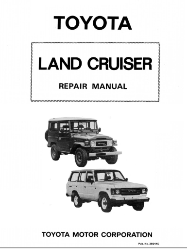 Manuels d'atelier Toyota land Cruiser BJ 40 et HJ60 { {{ Docautomoto }}