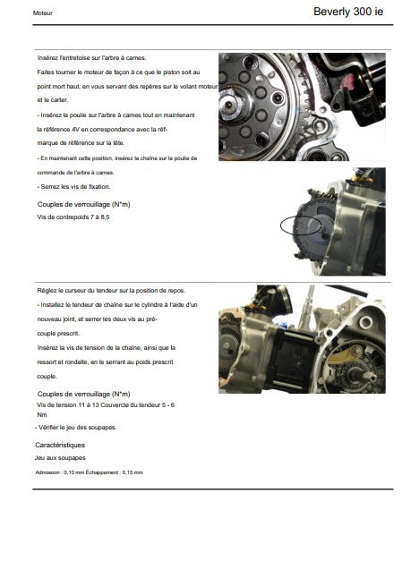 Manuel d'atelier Piaggio 300 Beverly IE 2009 français Docautomoto
