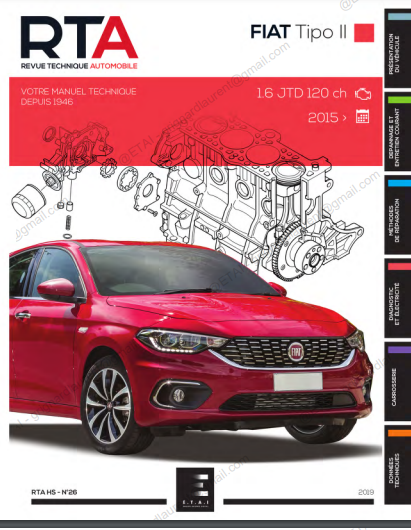Manuel d'atelier Fiat Tipo 2 1600 JTD { {{ Docautomoto }}