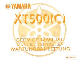 manuels d'atelier Yamaha XT500 SR 500 TT500 { {{ Docautomoto }}