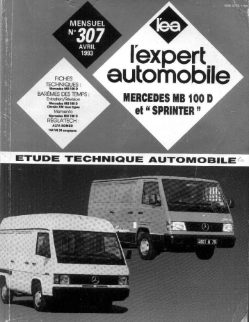 Manuels de réparation Mercedes MB 100 { {{ Docautomoto }}