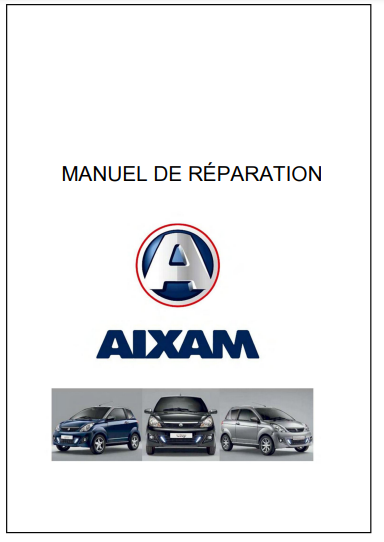 Manuel d'atelier Aixam City et Crossline { {{ Docautomoto }}