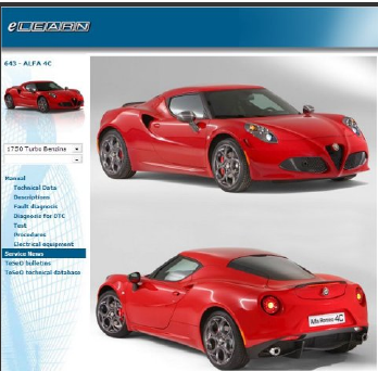 Manuel d'atelier Alfa Roméo 4C { {{ Docautomoto }}