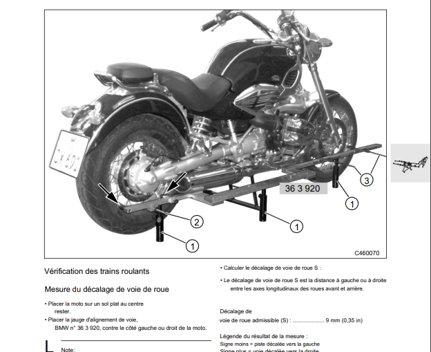 Manuel d'atelier BMW R850 C R1200 C en français { {{ Docautomoto }}