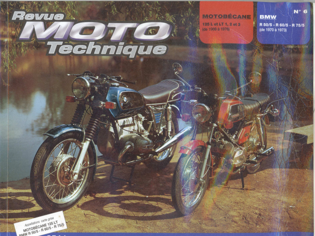 manuels d'atelier BMW R50/5 R60/5 R75/5 { {{ Docautomoto }}