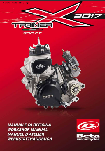 Manuel d'atelier Beta Xtrainer 300 2017 français { {{ Docautomoto }}