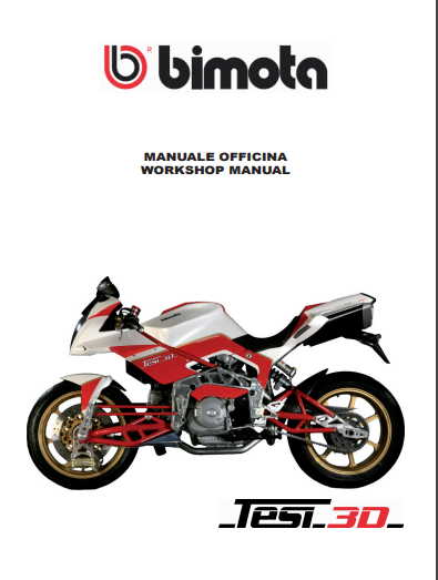 Manuel d'atelier Bimota Tesi3D { {{ Docautomoto }}