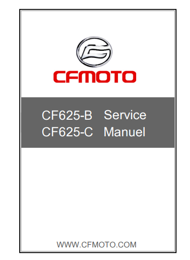Manuel d'atelier CFmoto CF 625 2010 français { {{ Docautomoto }}