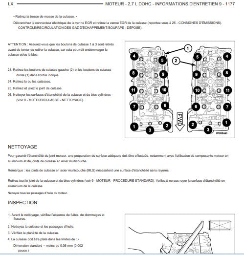 manuel d'atelier Chrysler 300 2005 français { {{ Docautomoto }}