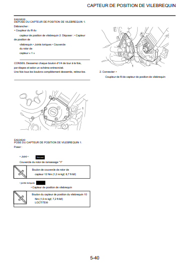 Manuel de réparation Yamaha FZ8 2011 en français { {{ Docautomoto }}