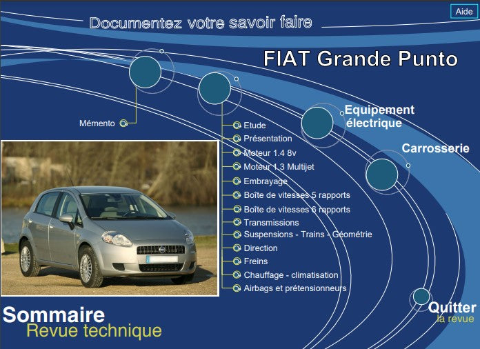 manuel d'atelier Fiat Grande Punto 2005 { {{ Docautomoto }}