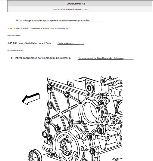 Manuel d'atelier Hummer H3 français { {{ Docautomoto }}