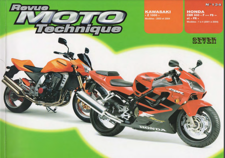 Manuel d'atelier kawasaki Z 1000 2003 Docautomoto