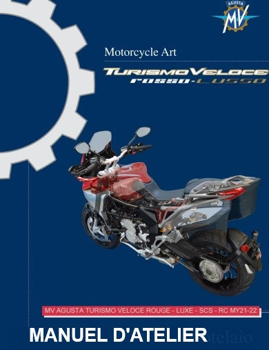 Manuel d'atelier MV Agusta Turismo Veloce 800 2021 2022 français { {{ Docautomoto }}