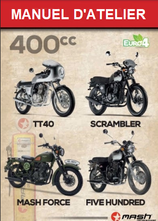Manuel d'atelier Mash 400 en français { {{ Docautomoto }}