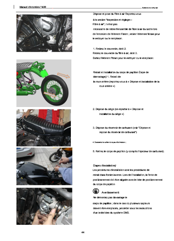 Manuel d'atelier Mash 400 en français { {{ Docautomoto }}
