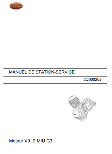 Manuel d'atelier Moto Guzzi V9 français { {{ Docautomoto }}