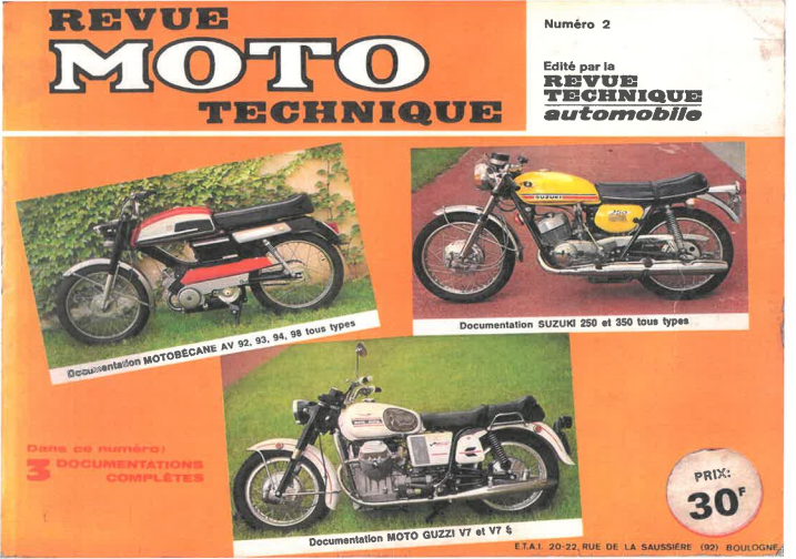 manuel d'atelier Motobécane AV 92 { {{ Docautomoto }}