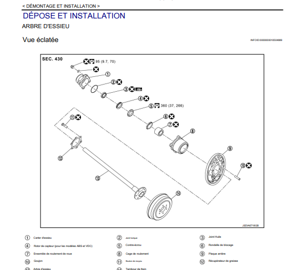 Manuel d'atelier Nissan D23 2015 français { {{ Docautomoto }}