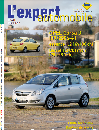 Manuel d'atelier Opel Corsa D 2006 { {{ Docautomoto }}