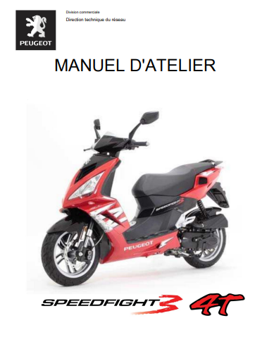 manuel d'atelier Peugeot 50 Speedfight 4T { {{ Docautomoto }}
