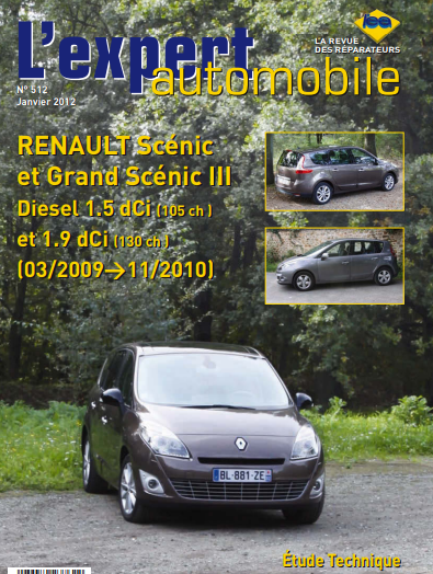 manuel d'atelier Renault Scenic 3 dci 2009 { {{ Docautomoto }}