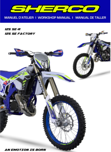 manuel d'atelier Sherco 125 SER 2020 français { {{ Docautomoto }}