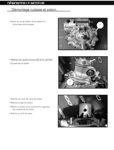 manuel d'atelier Sherco 125 SER 2020 français { {{ Docautomoto }}