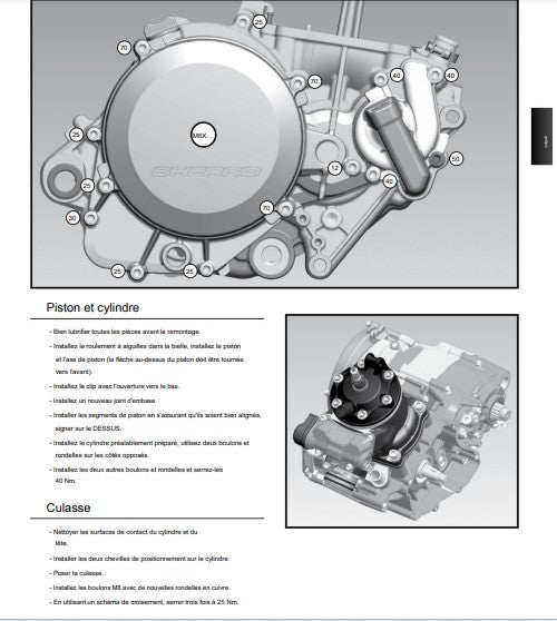 manuel d'atelier Sherco 250 300 SE R 2012 français { {{ Docautomoto }}