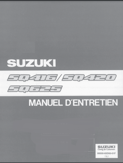 Manuel d'atelier Suzuki Grand Vitara 1 1998 { {{ Docautomoto }}