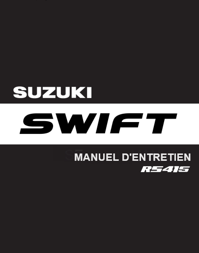 Manuel d'atelier Suzuki Swift RS 415 2005 français { {{ Docautomoto }}