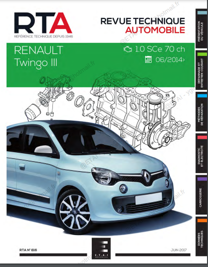 manuel de réparation Renault Twingo 3 { {{ Docautomoto }}