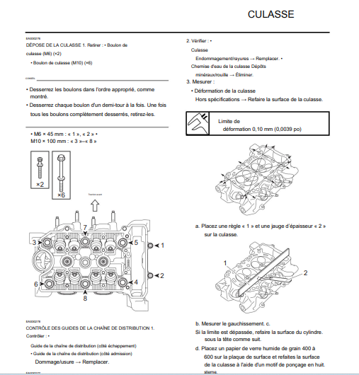 Manuel d'atelier Yamaha 700 Ténéré 2023 français { {{ Docautomoto }}