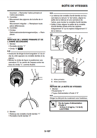 manuel d'atelier Yamaha R1 2020 français { {{ Docautomoto }}