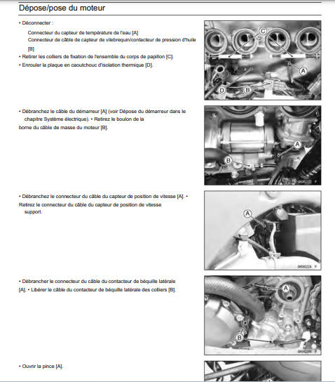 Manuel d'atelier Kawasaki ZX 10R 2015 français Docautomoto