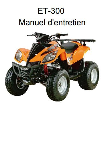 Manuel d'atelier Quad Daelim ET 300 français { {{ Docautomoto }}