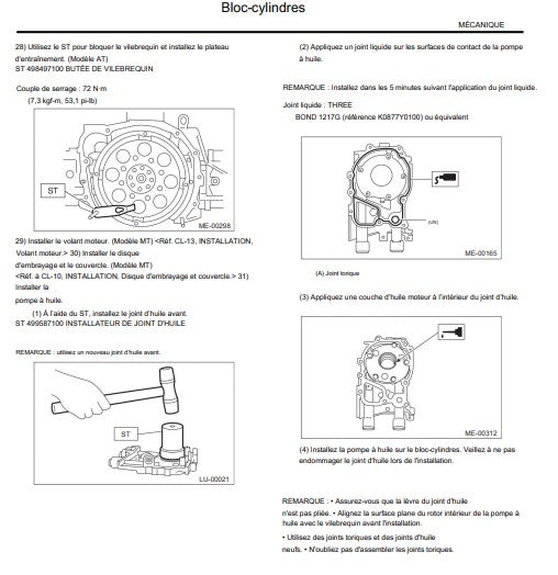 Manuel d'atelier Subaru Impreza 2009 français { {{ Docautomoto }}