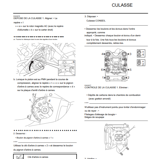 Manuel d'atelier Yamaha 125 Nmax MBX 125 Ocito 2015 { {{ Docautomoto }}