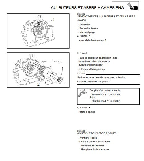 manuel d'atelier Yamaha YB 125 2014 { {{ Docautomoto }}