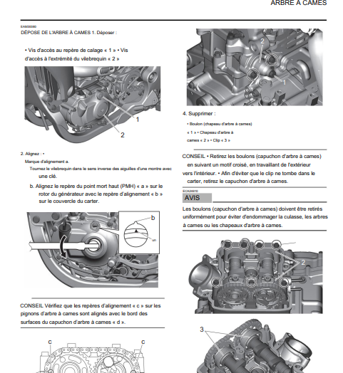 Manuel d'atelier Yamaha YZF 450 2022 français { {{ Docautomoto }}