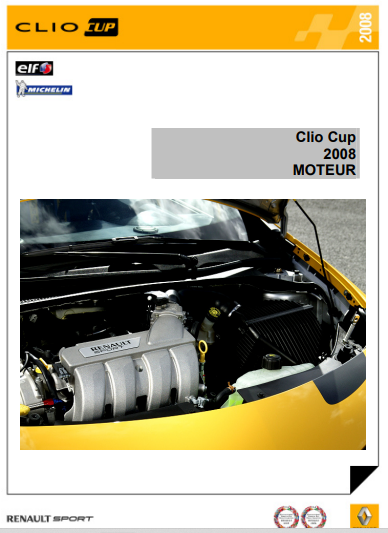 Manuel d'atelier moteur F4R Renault mégane 3 Rs Clio RS et R3 { {{ Docautomoto }}