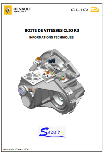 Manuel d'atelier moteur F4R Renault mégane 3 Rs Clio RS et R3 { {{ Docautomoto }}