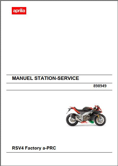 Manuel d'atelier Aprilia RSV4 factory APRC { {{ Docautomoto }}